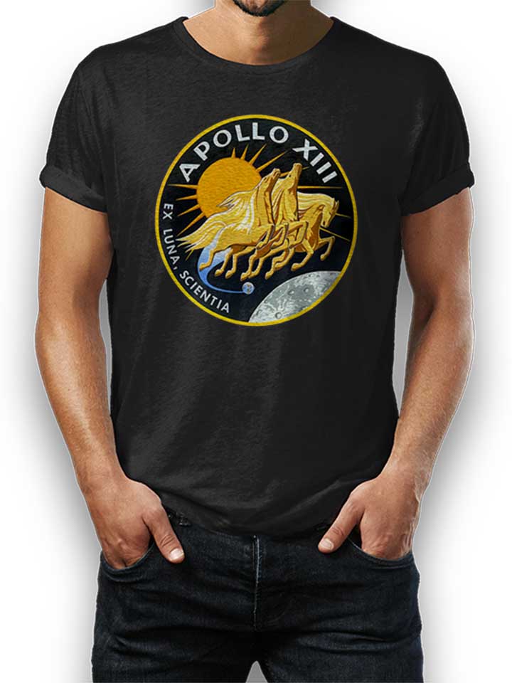 Apollo 13 Logo T-Shirt schwarz L