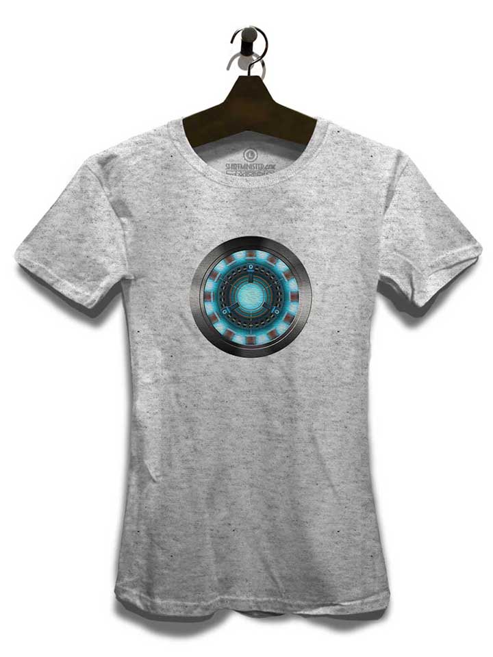 arc-reactor-iron-man-damen-t-shirt grau-meliert 3