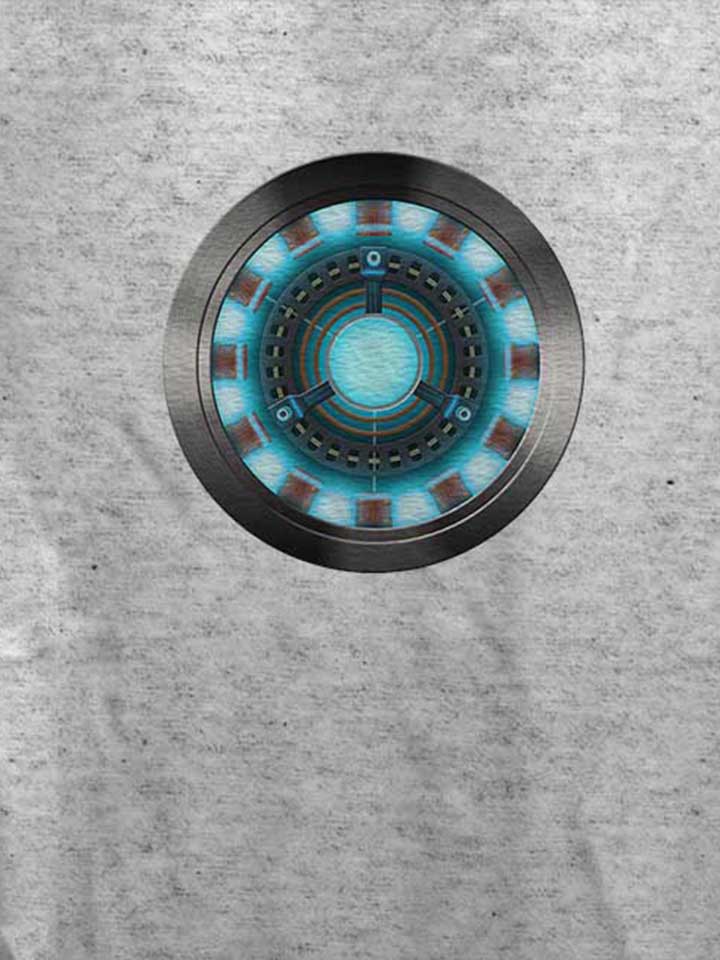 arc-reactor-iron-man-damen-t-shirt grau-meliert 4