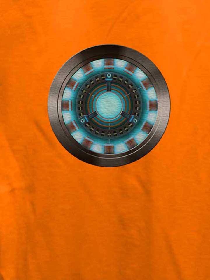 arc-reactor-iron-man-damen-t-shirt orange 4