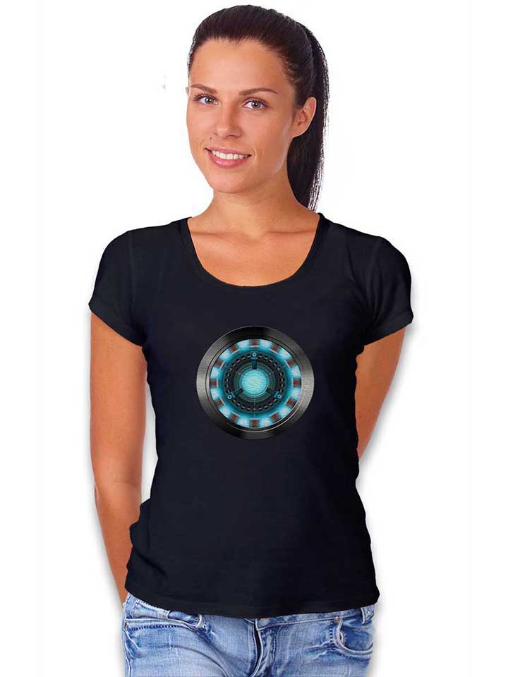 arc-reactor-iron-man-damen-t-shirt schwarz 2