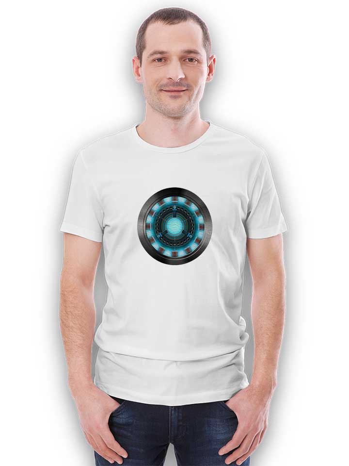 arc-reactor-iron-man-t-shirt weiss 2