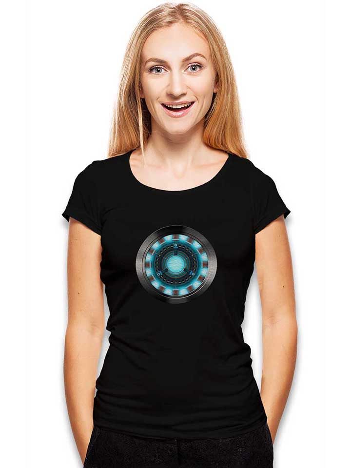 arc-reactor-ironman-2-damen-t-shirt schwarz 2