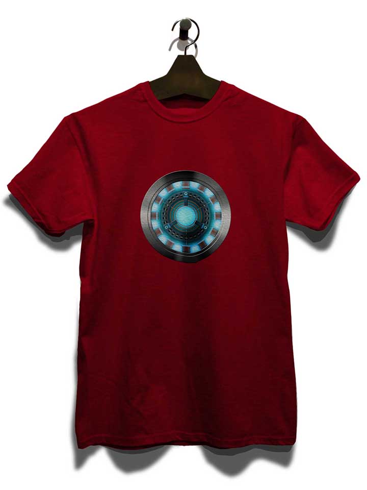 arc-reactor-ironman-2-t-shirt bordeaux 3