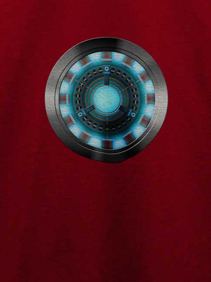 arc-reactor-ironman-2-t-shirt bordeaux 4