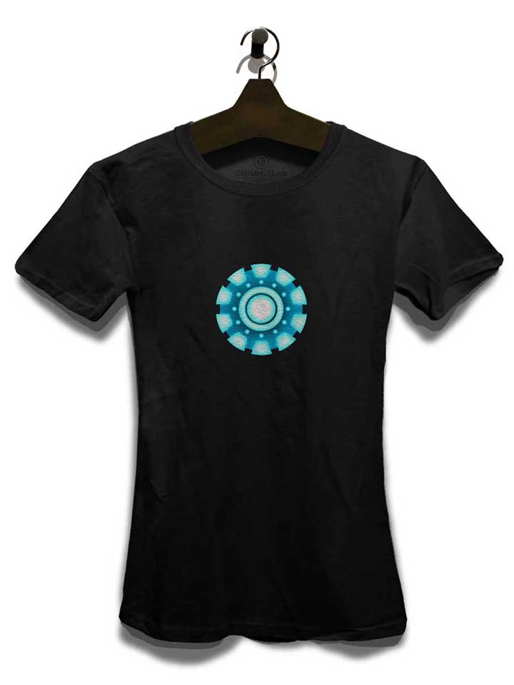 arc-reactor-ironman-damen-t-shirt schwarz 3