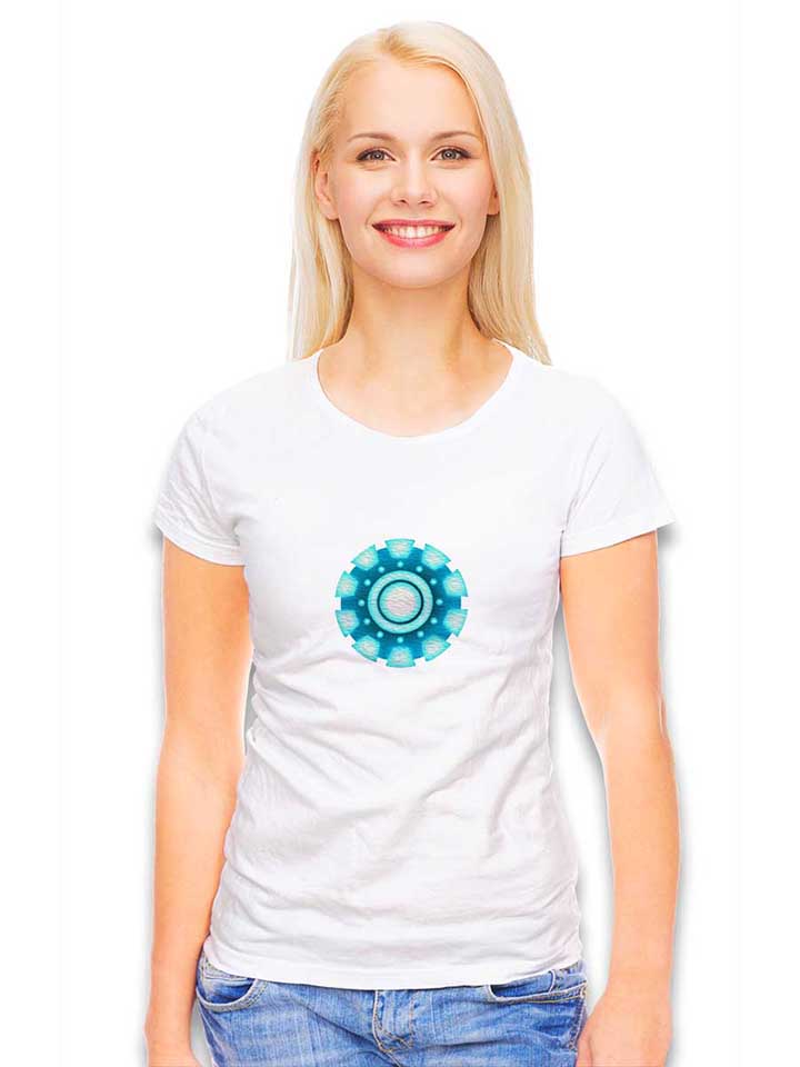 arc-reactor-ironman-damen-t-shirt weiss 2