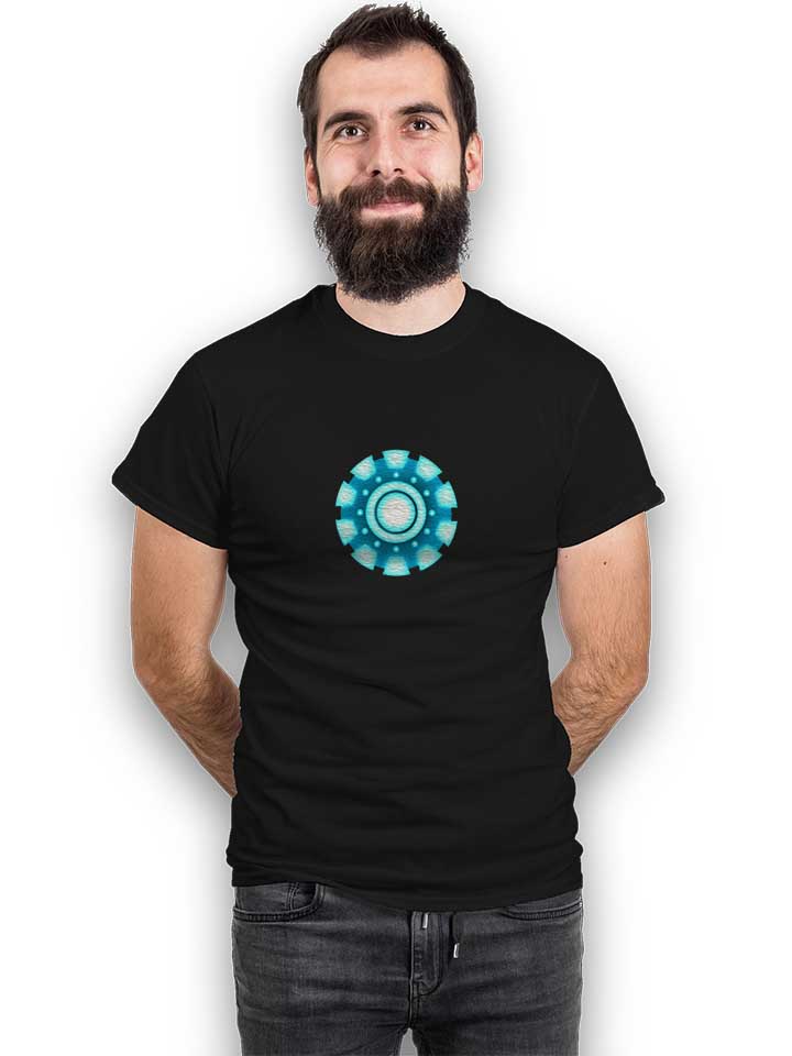 arc-reactor-ironman-t-shirt schwarz 2