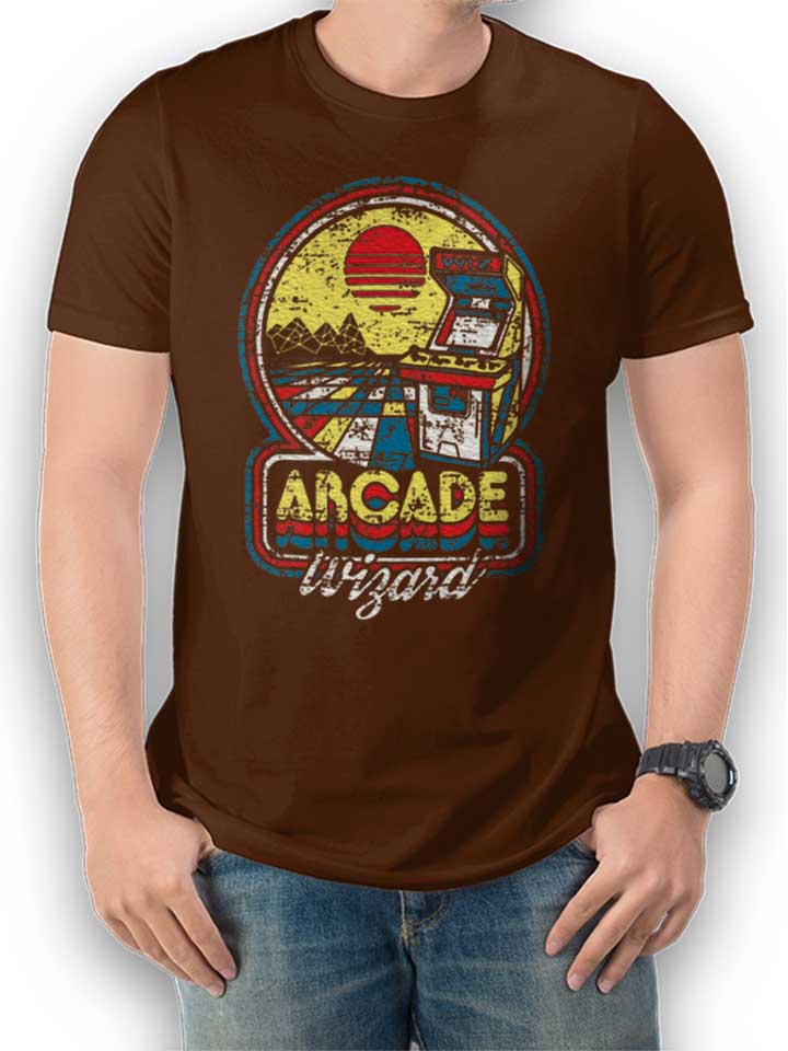 Arcade Wizard T-Shirt brown L