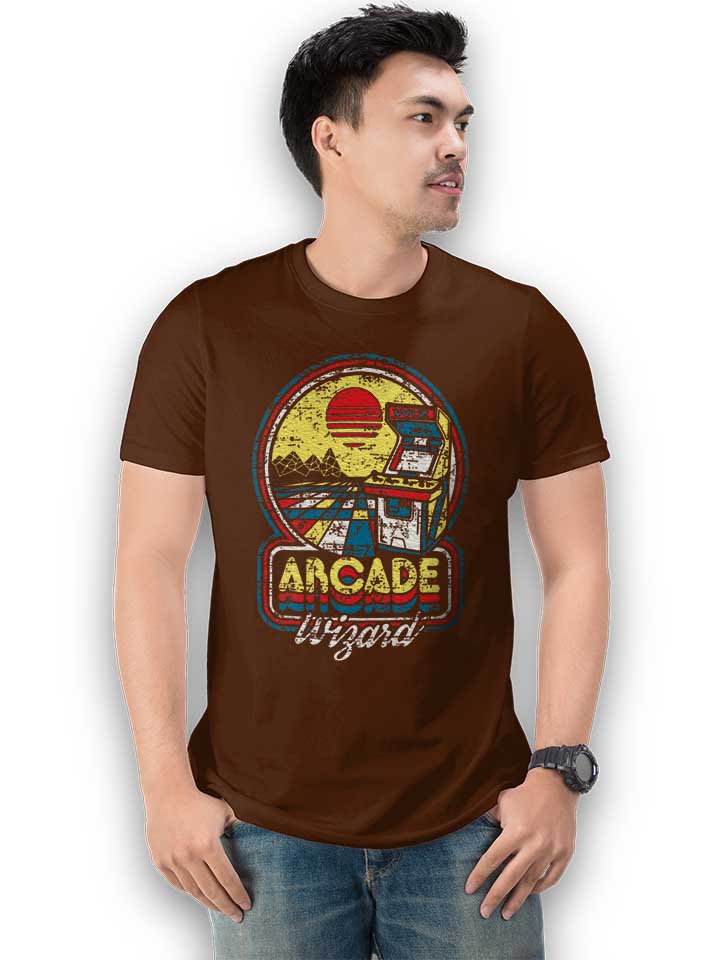 arcade-wizard-t-shirt braun 2
