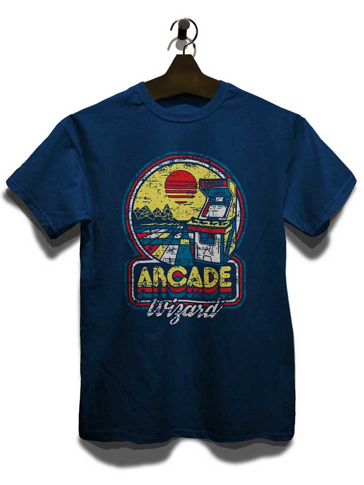 arcade-wizard-t-shirt dunkelblau 3