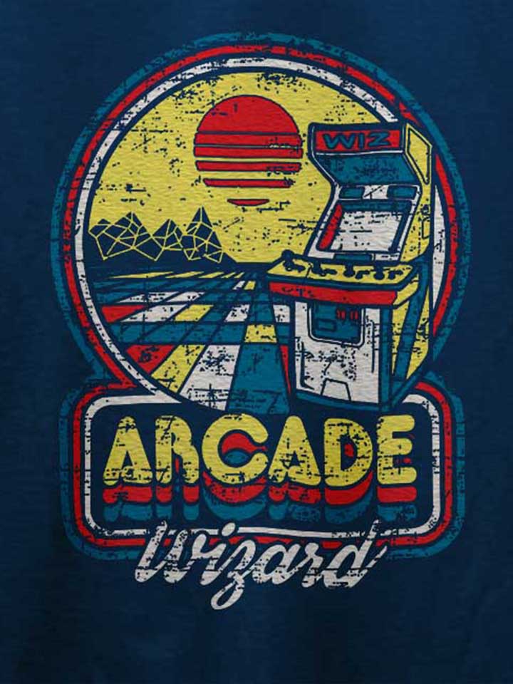 arcade-wizard-t-shirt dunkelblau 4