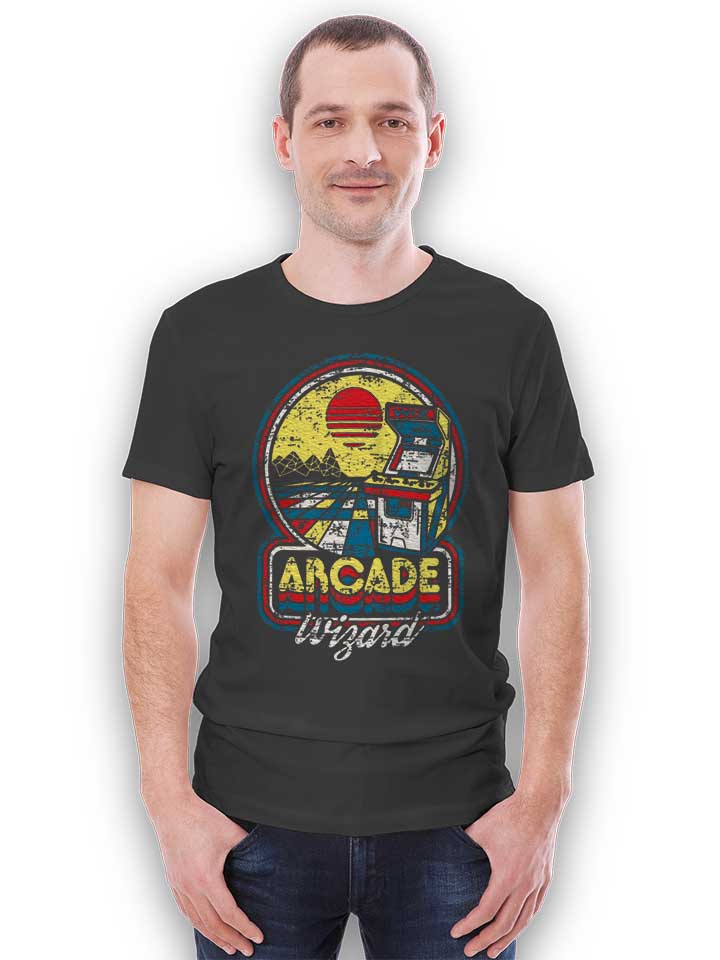 arcade-wizard-t-shirt dunkelgrau 2