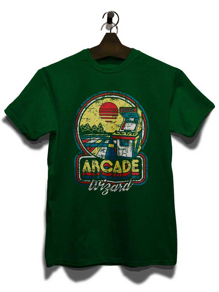 arcade-wizard-t-shirt dunkelgruen 3