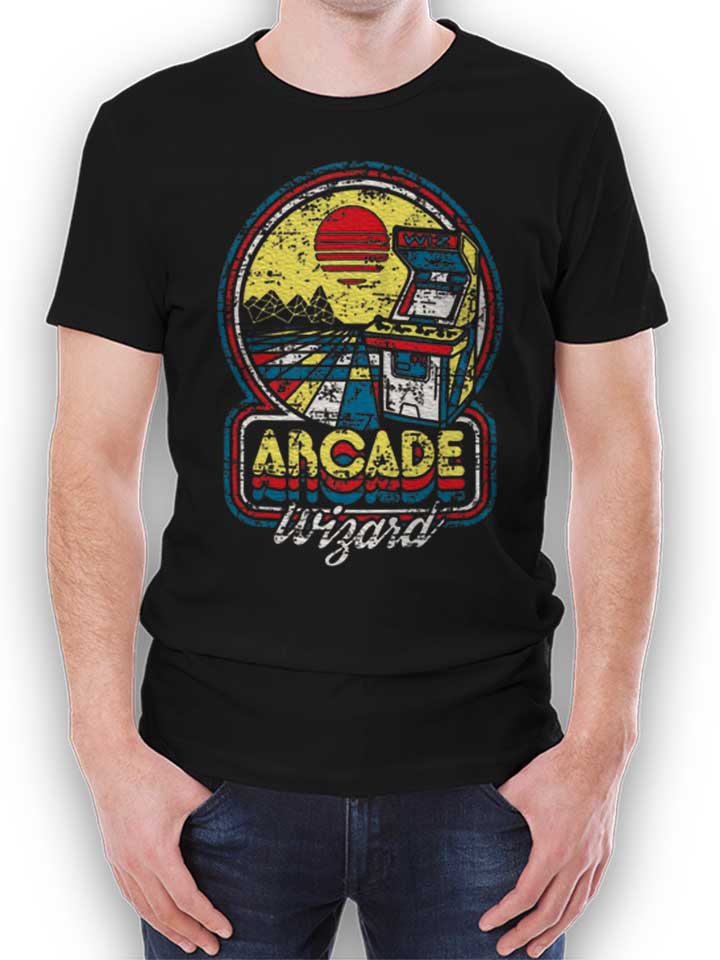 arcade-wizard-t-shirt schwarz 1