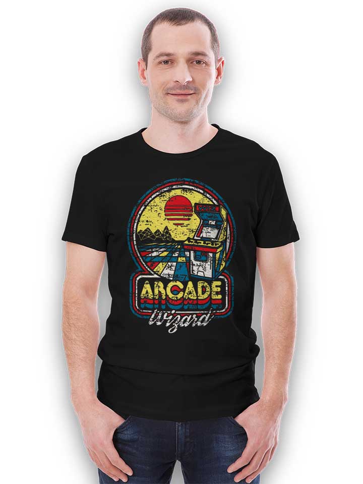 arcade-wizard-t-shirt schwarz 2