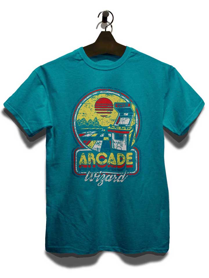 arcade-wizard-t-shirt tuerkis 3