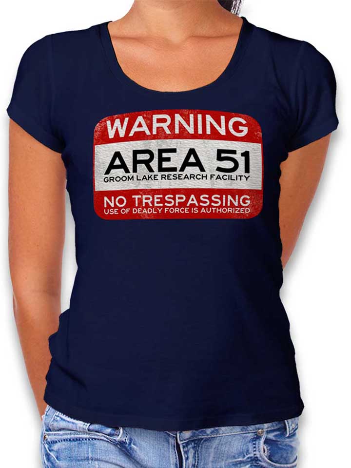 Area 51 Damen T-Shirt dunkelblau L