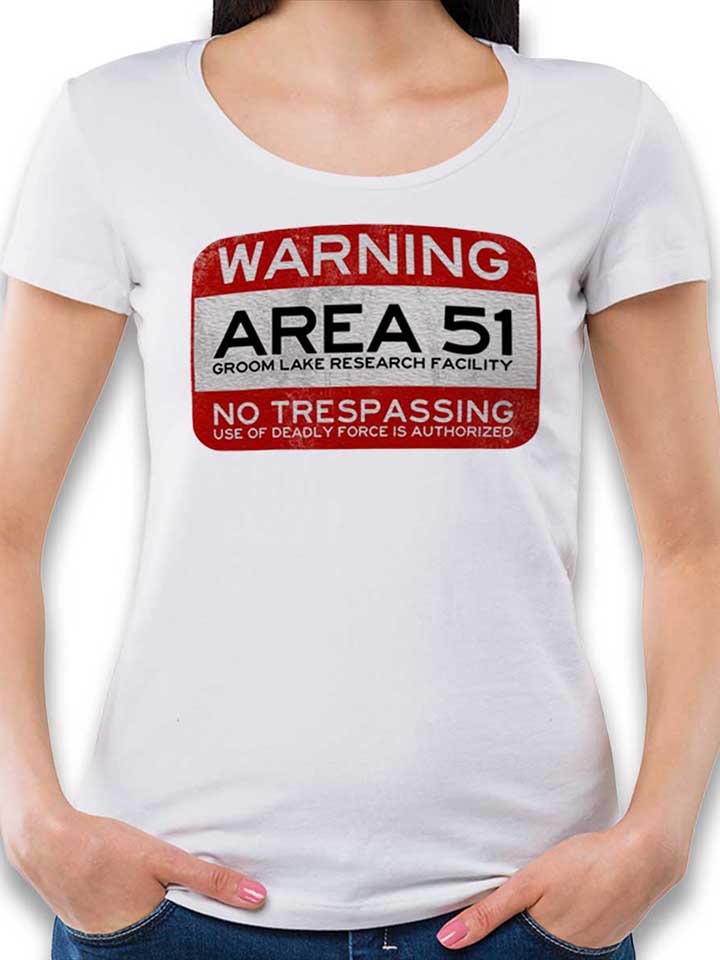 Area 51 Damen T-Shirt weiss L