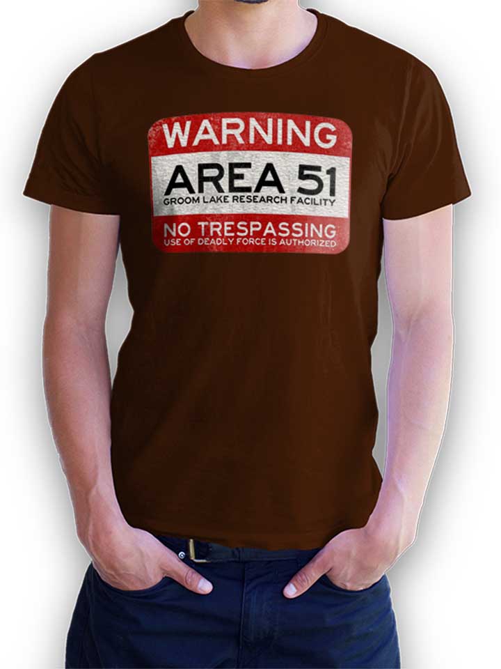 Area 51 Camiseta marrn L