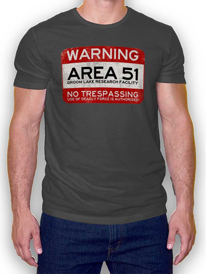Area 51 T-Shirt grigio-scuro L