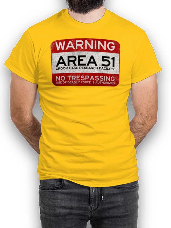 Area 51 T-Shirt gelb L