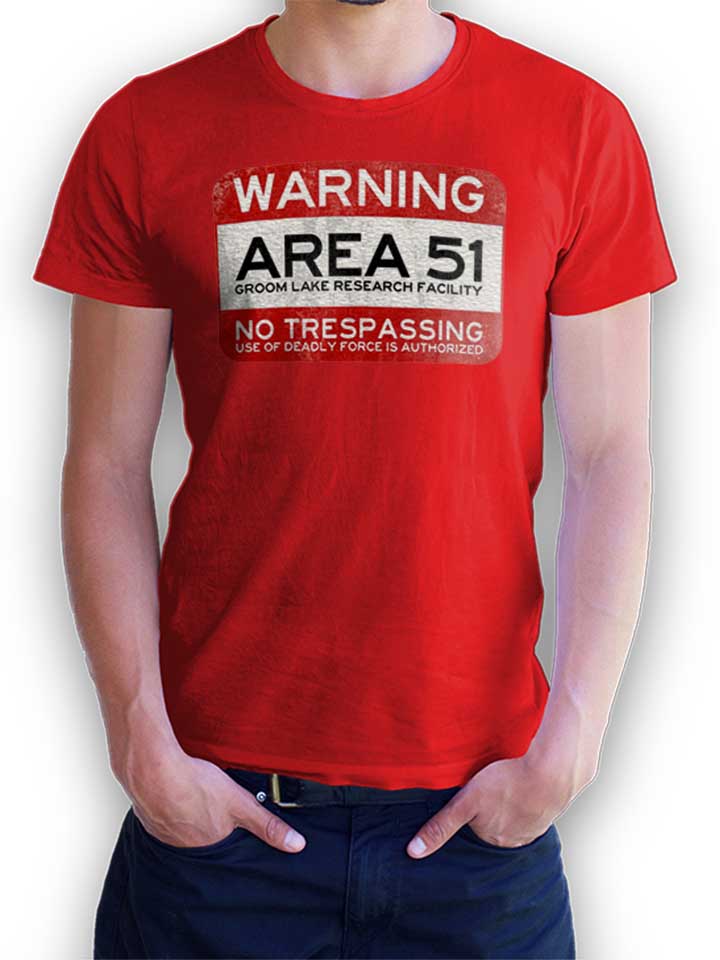 Area 51 Camiseta rojo L