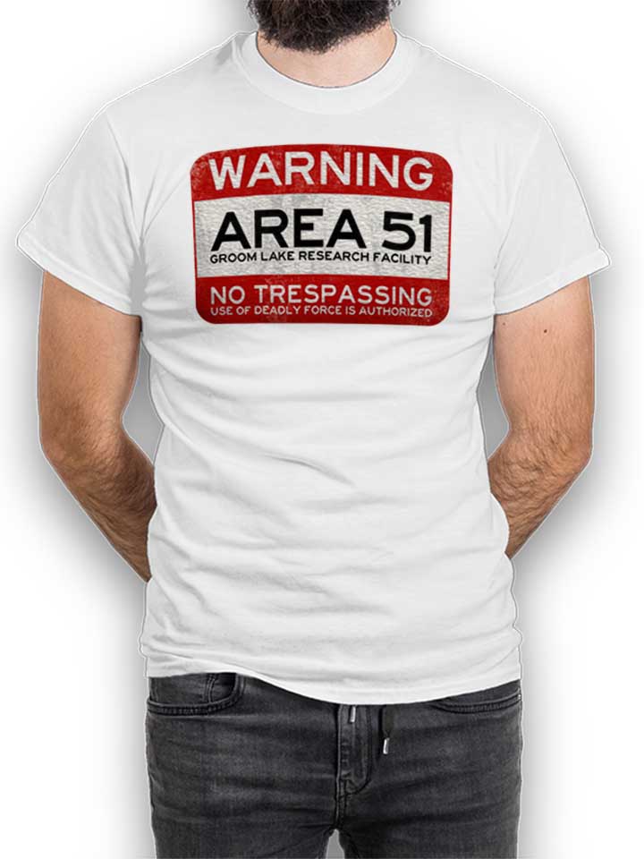 Area 51 Camiseta blanco L