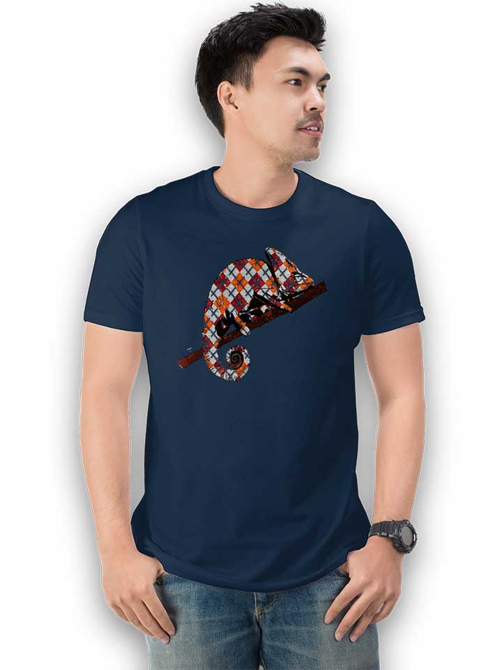argyle-chameleon-t-shirt dunkelblau 2