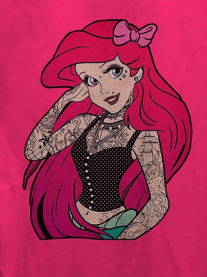 arielle-tattoo-damen-t-shirt fuchsia 4