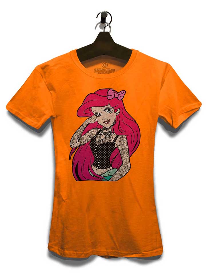 arielle-tattoo-damen-t-shirt orange 3