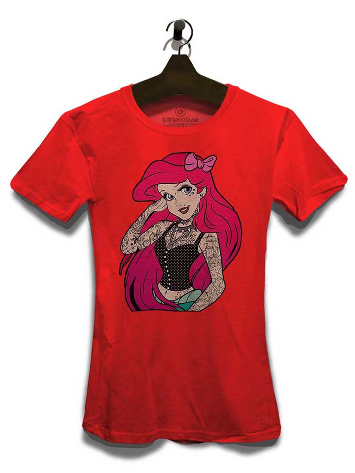 arielle-tattoo-damen-t-shirt rot 3