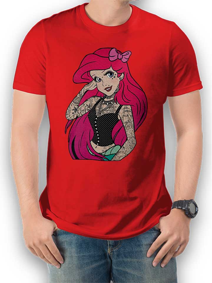 Arielle Tattoo T-Shirt red L