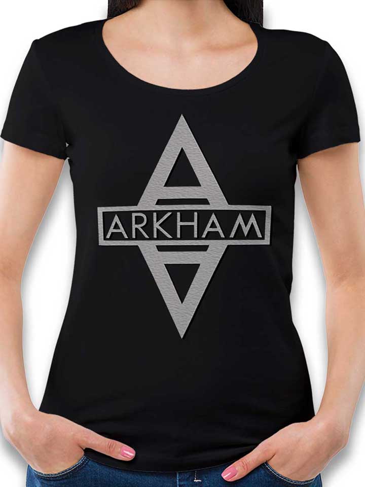 Arkham Logo Womens T-Shirt black L
