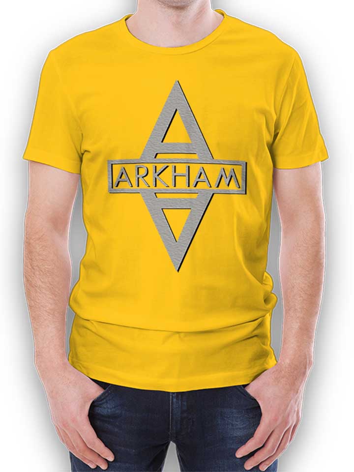 Arkham Logo T-Shirt yellow L