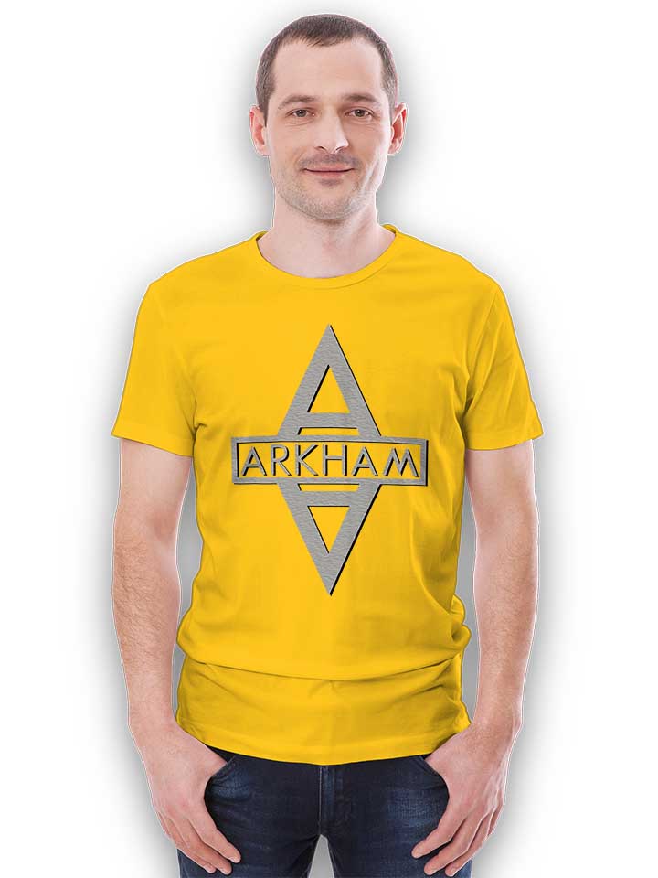arkham-logo-t-shirt gelb 2