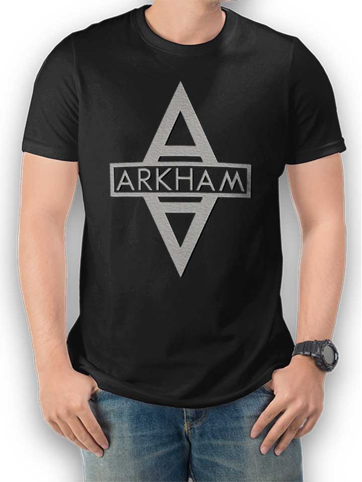 Arkham Logo T-Shirt schwarz L
