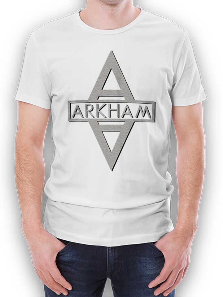 Arkham Logo T-Shirt weiss L