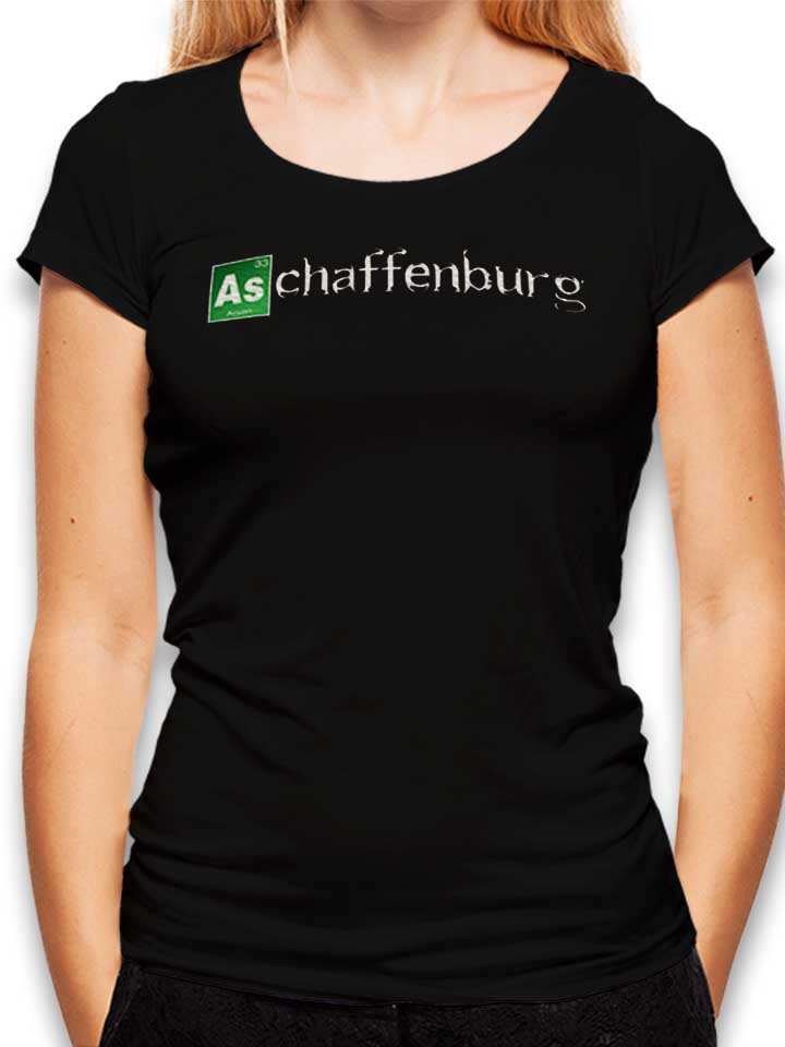 aschaffenburg-damen-t-shirt schwarz 1