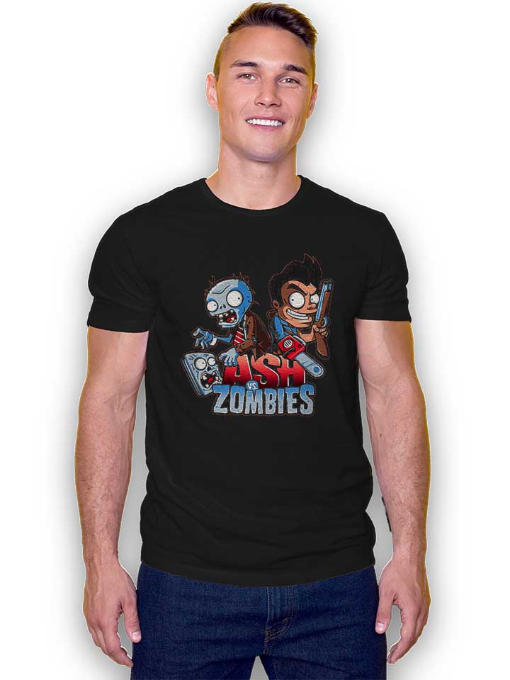 ash-vs-zombies-t-shirt schwarz 2