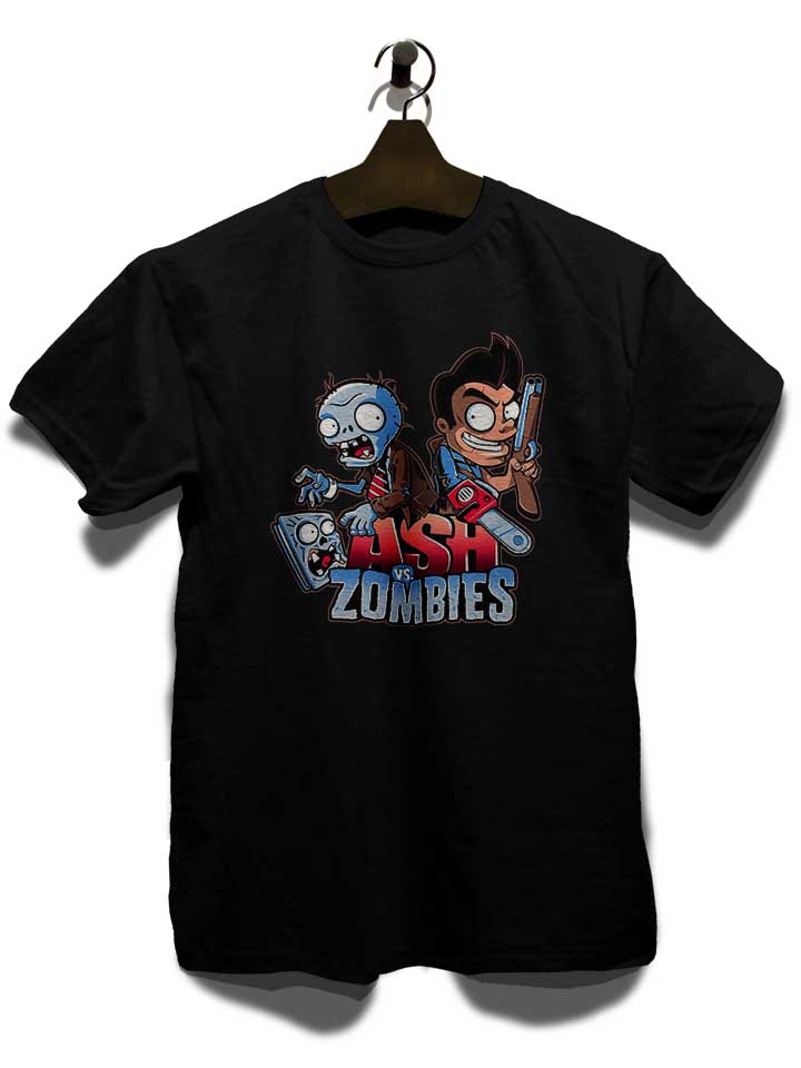ash-vs-zombies-t-shirt schwarz 3