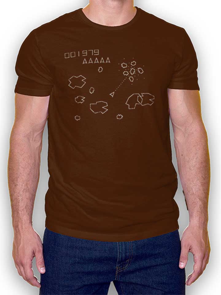 asteroids-t-shirt braun 1