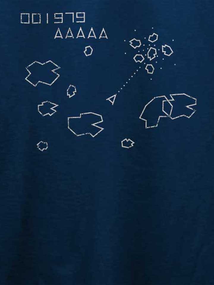 asteroids-t-shirt dunkelblau 4