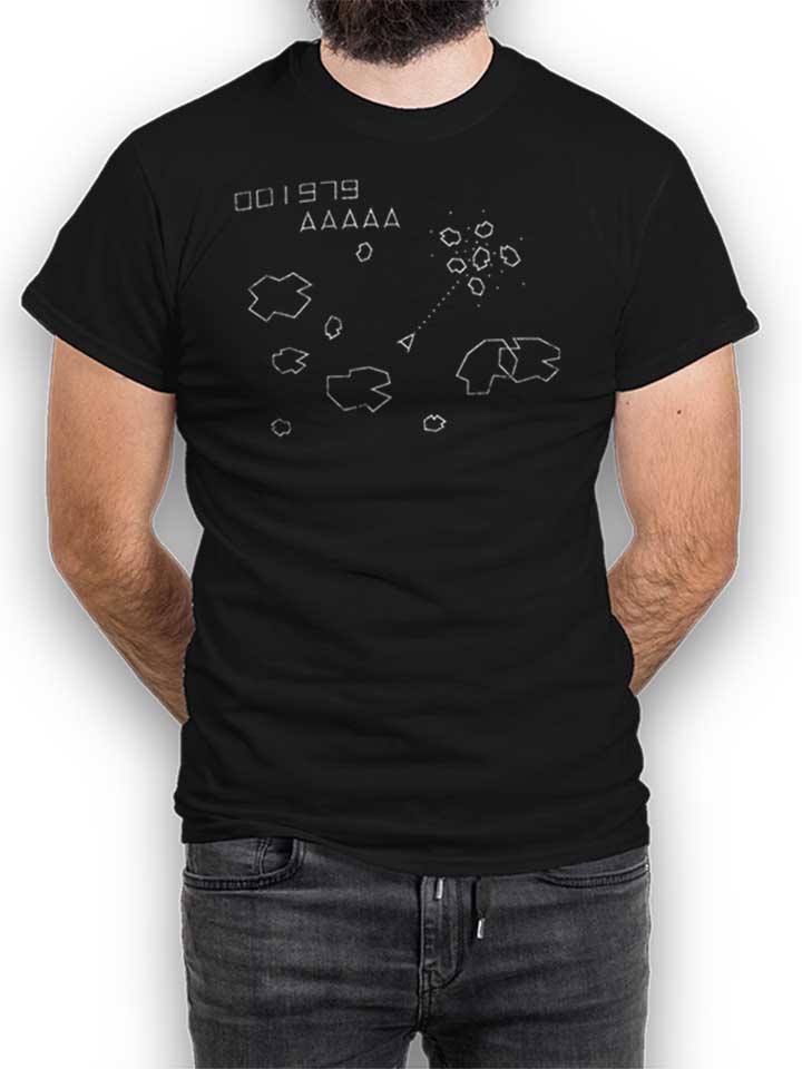 Asteroids T-Shirt schwarz L