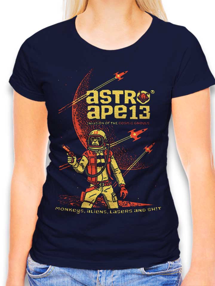 Astro Ape Damen T-Shirt dunkelblau L