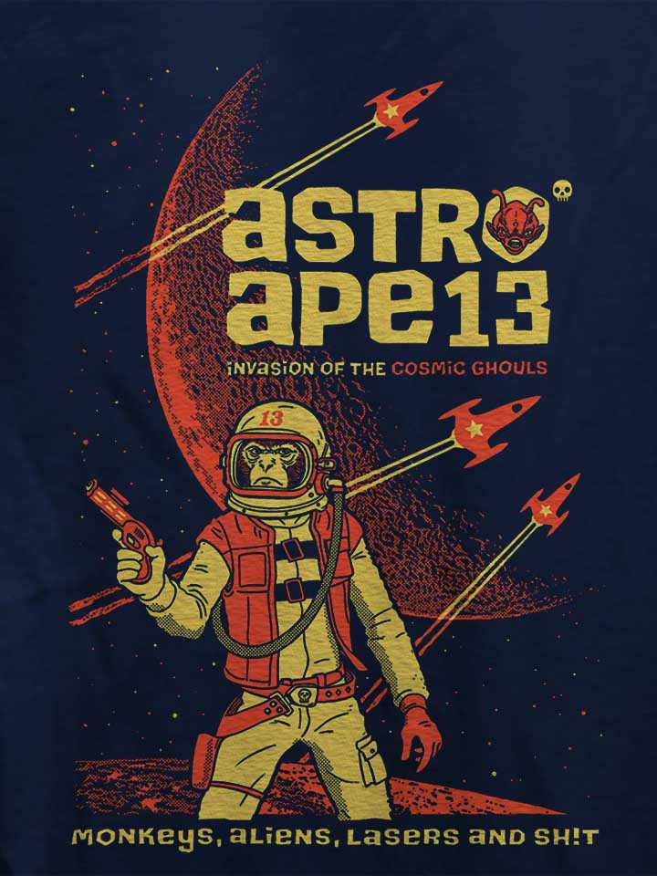 astro-ape-damen-t-shirt dunkelblau 4