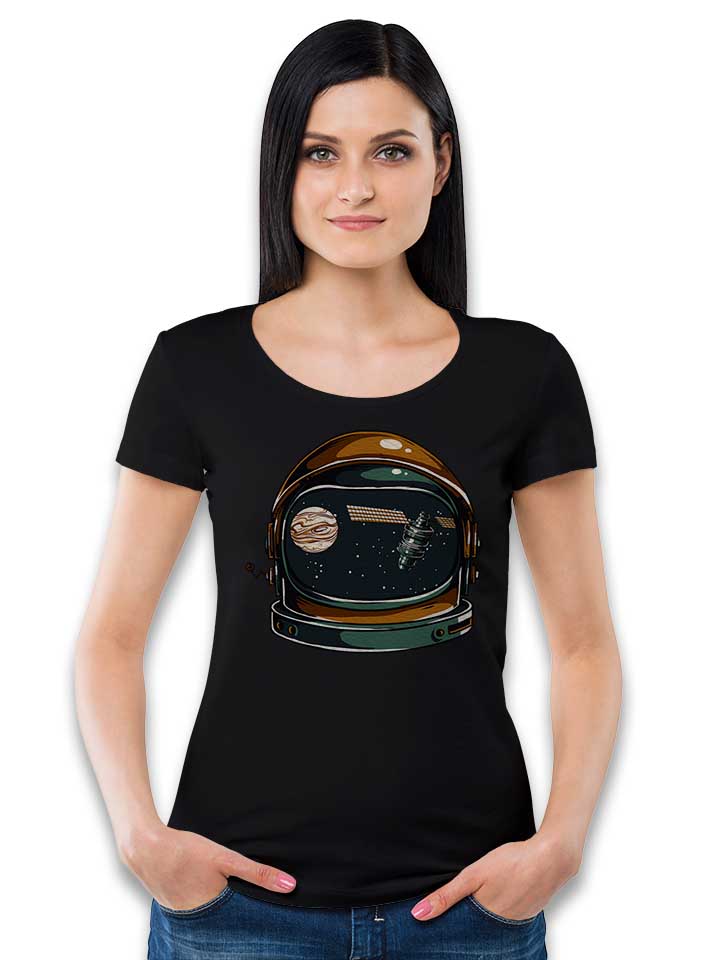 astronaut-02-damen-t-shirt schwarz 2