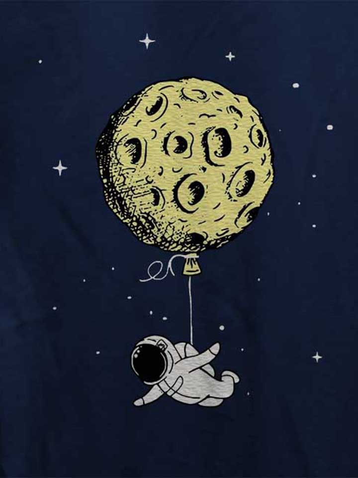 astronaut-baloon-damen-t-shirt dunkelblau 4
