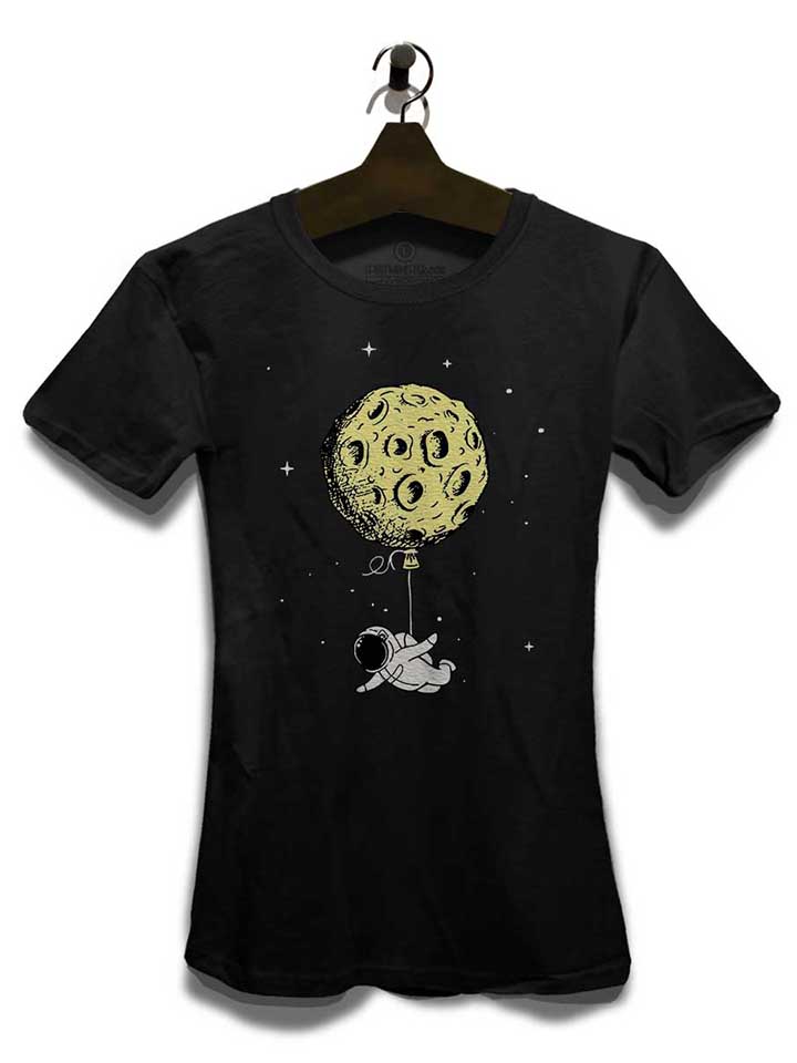 astronaut-baloon-damen-t-shirt schwarz 3