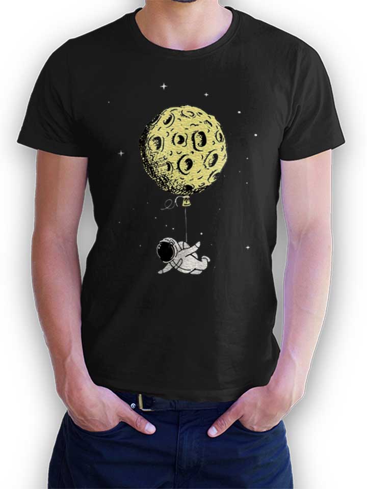 astronaut-baloon-t-shirt schwarz 1